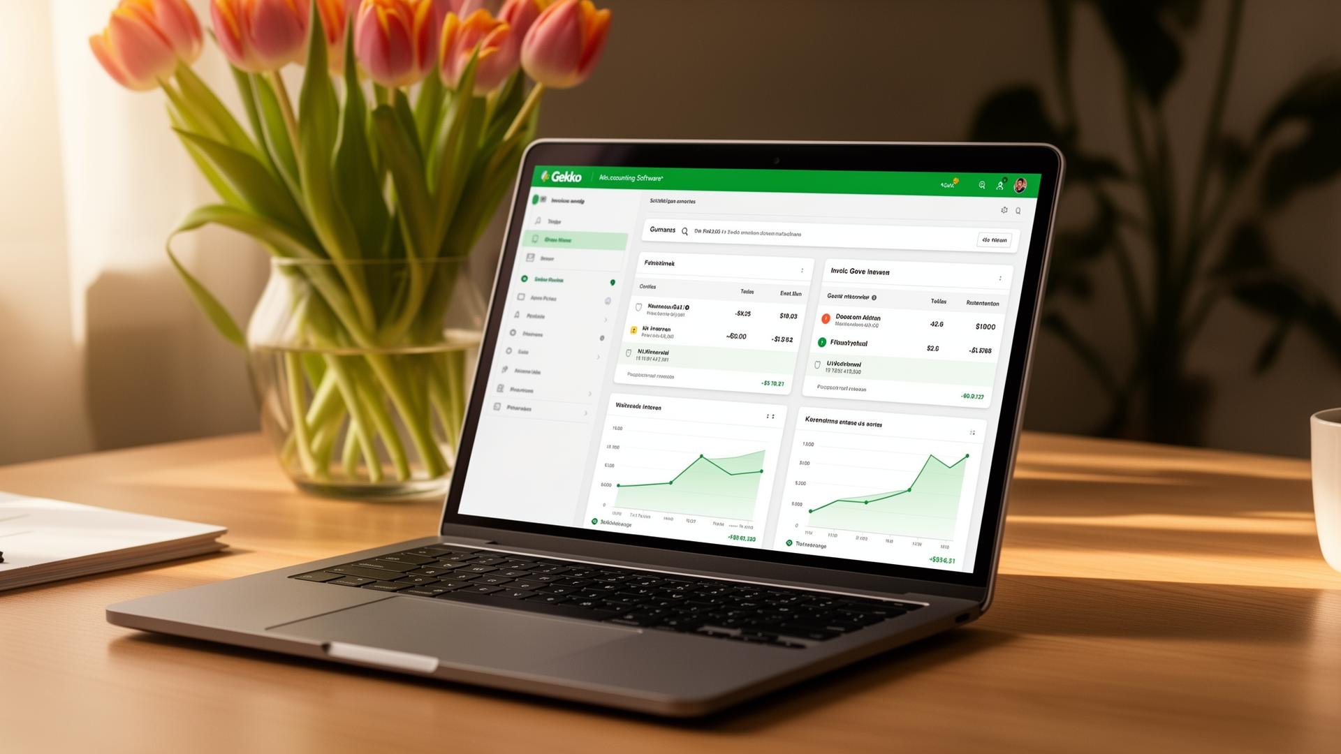 Gekko boekhoudsoftware dashboard